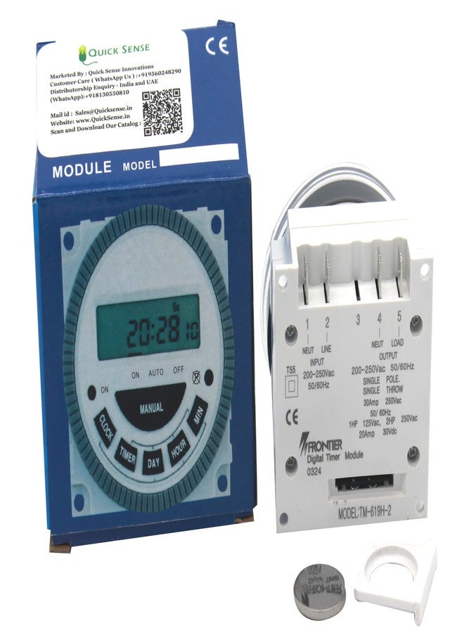 Quick Sense مؤقت رقمي سريع الاستشعار، وحدة تحكم قابلة للبرمجة TM-619-30A، مجموعة من 4 قطع - Image 4